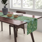 Greenish starry lunar sky Table Runner Gallery Image 2