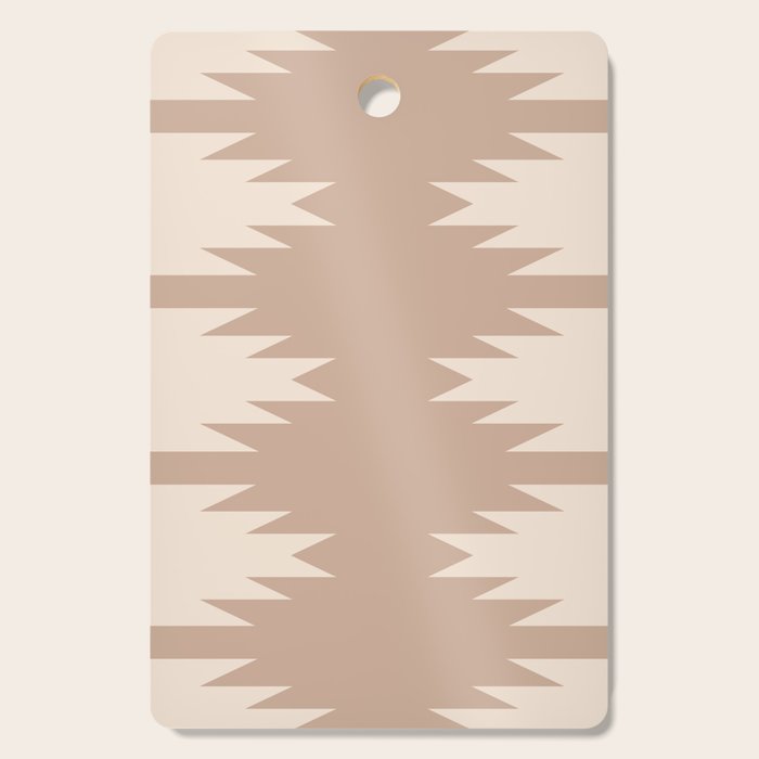 Geometric Southwestern Minimalism - Neutral Natural Beige Cutting Board Gallery Image 1