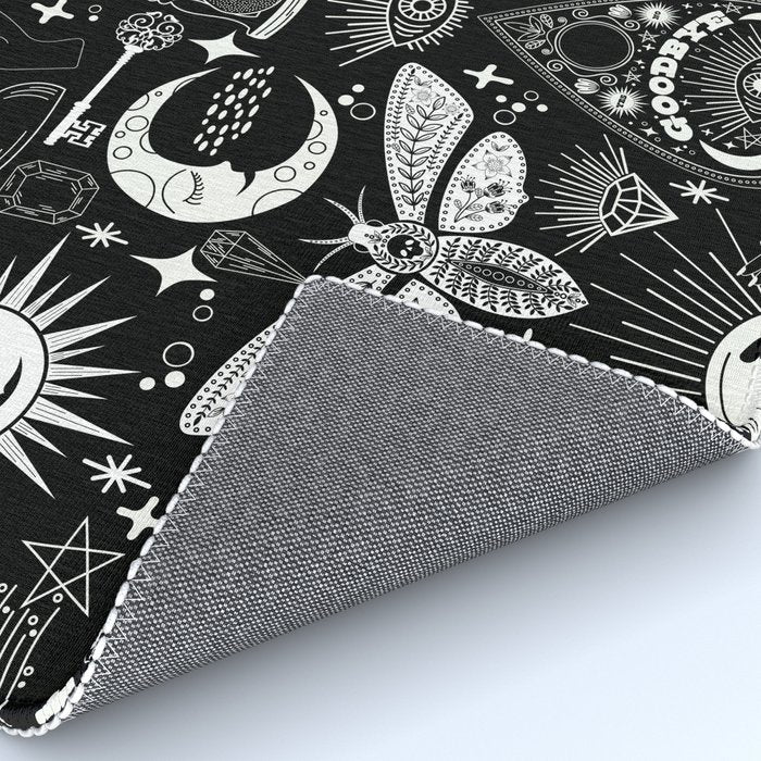Enchanted - Enchantment - Black and White Rug Gallery Image 4