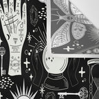 Enchanted - Enchantment - Black and White Wall Tapestry Gallery Image 3