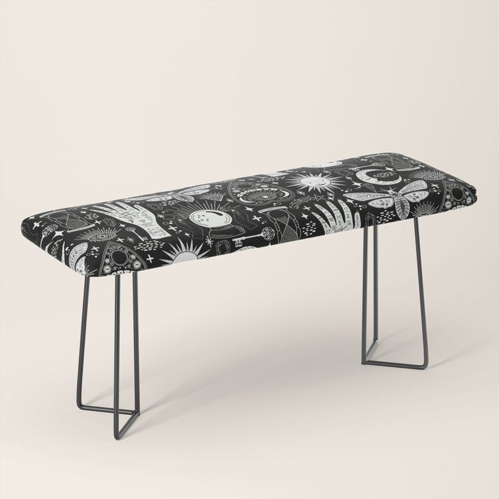 Enchanted - Enchantment - Black and White Bench Gallery Image 1