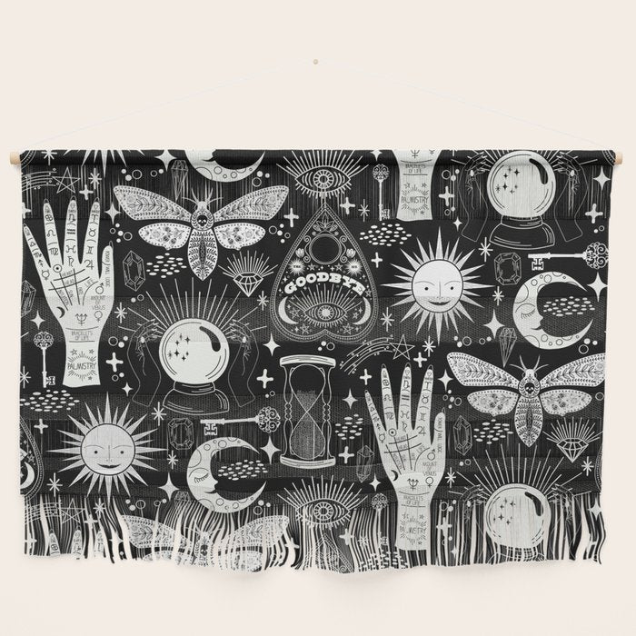 Enchanted - Enchantment - Black and White Wall Hanging Gallery Image 1