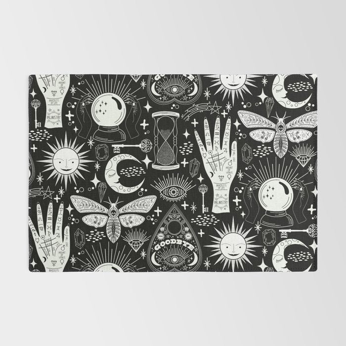 Enchanted - Enchantment - Black and White Rug Gallery Image 2