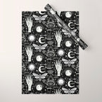 Enchanted - Enchantment - Black and White Wrapping Paper Gallery Image 1
