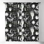 Enchanted - Enchantment - Black and White Window Curtain Gallery Image 5