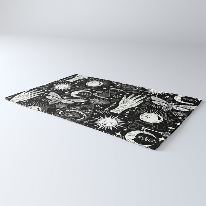 Enchanted - Enchantment - Black and White Rug Gallery Image 3