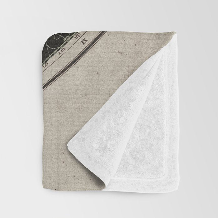 Constellations of the Northern Hemisphere on Vintage Paper Throw Blanket Gallery Image 3