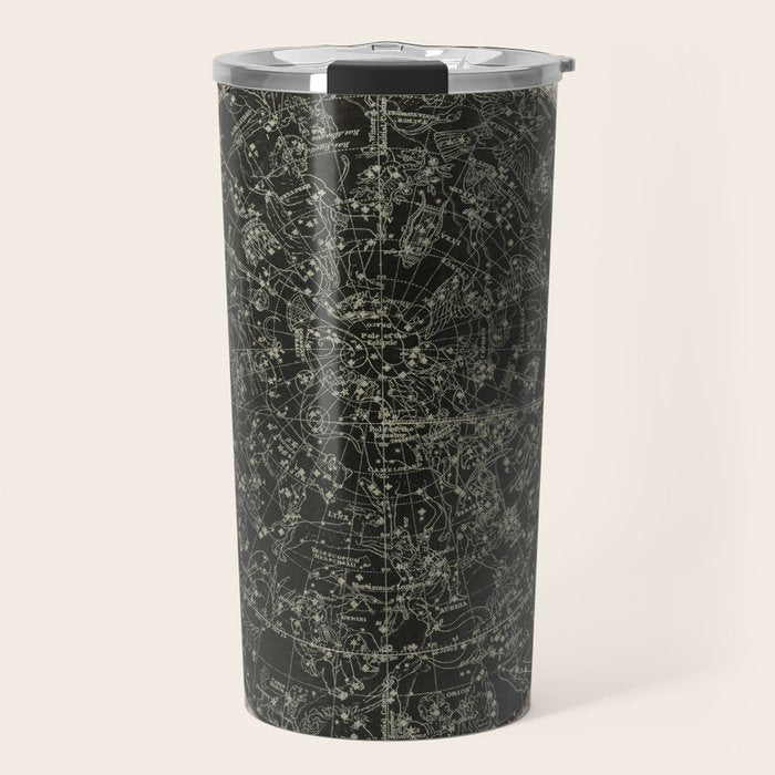 Constellations of the Northern Hemisphere on Vintage Paper Travel Mug Gallery Image 1