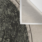 Constellations of the Northern Hemisphere on Vintage Paper Wall Tapestry Gallery Image 3