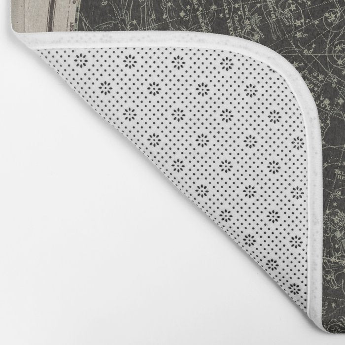 Constellations of the Northern Hemisphere on Vintage Paper Bath Mat Gallery Image 2