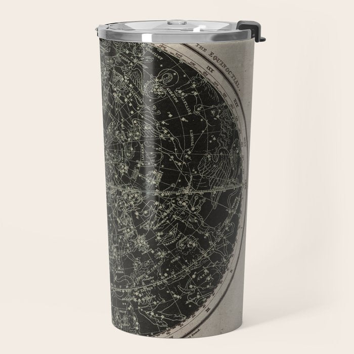 Constellations of the Northern Hemisphere on Vintage Paper Travel Mug Gallery Image 2