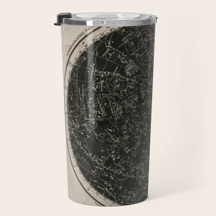 Constellations of the Northern Hemisphere on Vintage Paper Travel Mug Gallery Image 3