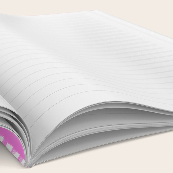 Wide Watercolour Stripes - Pink Notebook Gallery Image 2