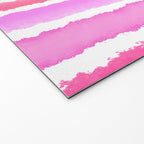 Wide Watercolour Stripes - Pink Welcome Mat Gallery Image 2