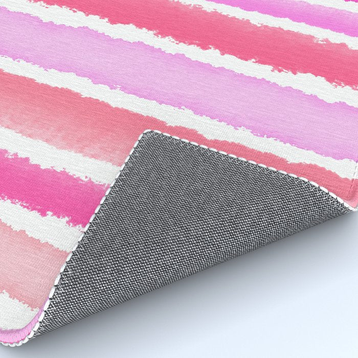 Wide Watercolour Stripes - Pink Rug Gallery Image 4