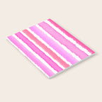 Wide Watercolour Stripes - Pink Notebook Gallery Image 2