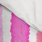 Wide Watercolour Stripes - Pink Comforter Gallery Image 4