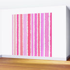 Wide Watercolour Stripes - Pink Wall Mural Gallery Image 2