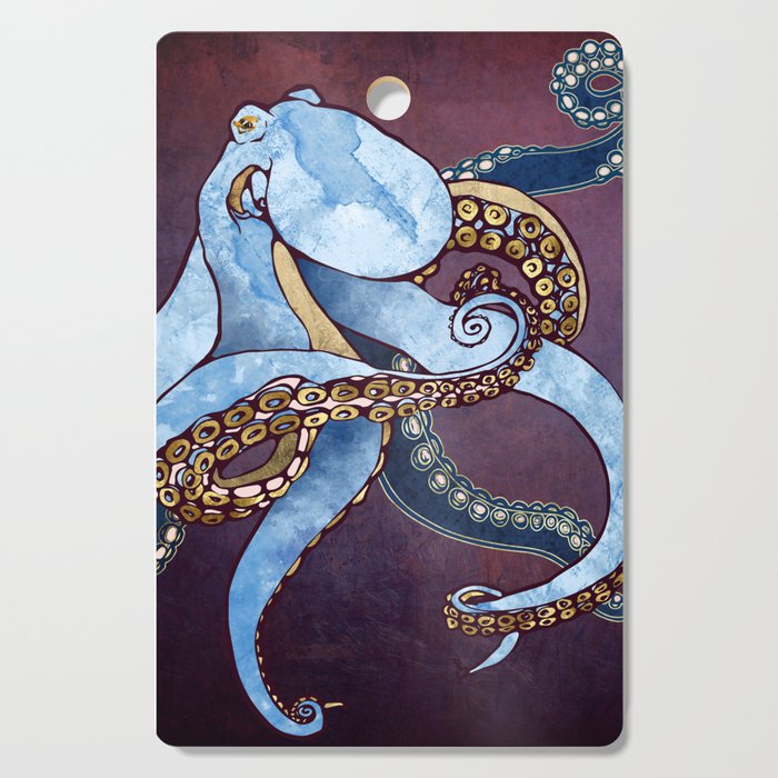 Metallic Octopus III Cutting Board Gallery Image 1