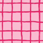 Hot Pink on Blush Checkered Grid Coffee Mug Gallery Image 2