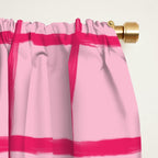 Hot Pink on Blush Checkered Grid Window Curtain Gallery Image 2