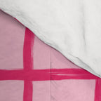 Hot Pink on Blush Checkered Grid Comforter Gallery Image 4