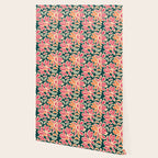 Abstract vintage flower art pattern Wallpaper Gallery Image 2