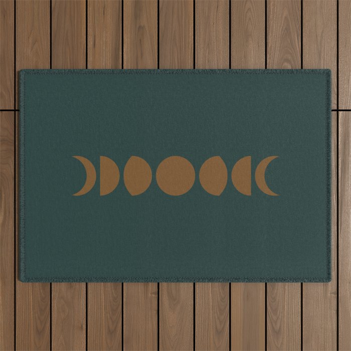 Minimal Moon Phases V Outdoor Rug Gallery Image 1