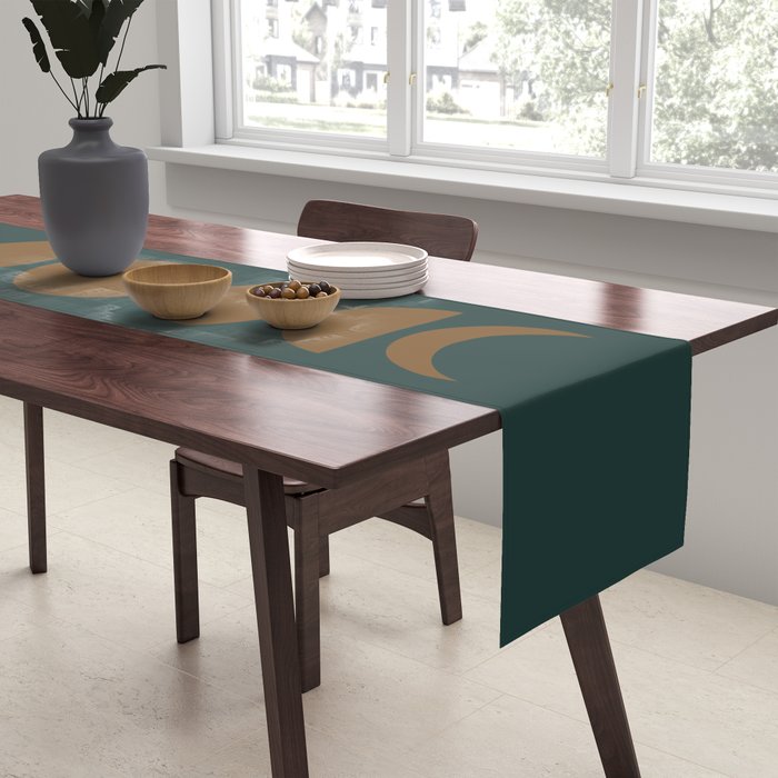 Minimal Moon Phases V Table Runner Gallery Image 2