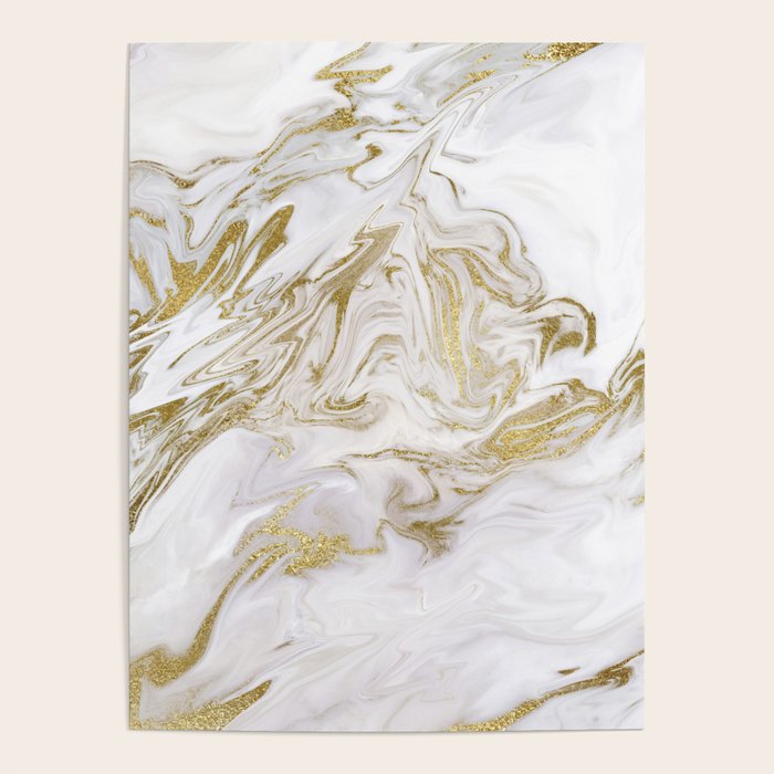 Liquid gold marble II Poster Gallery Image 4