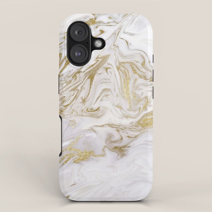 Liquid gold marble II iPhone Case Gallery Image 1
