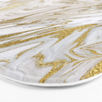 Liquid gold marble II Bath Mat Gallery Image 3