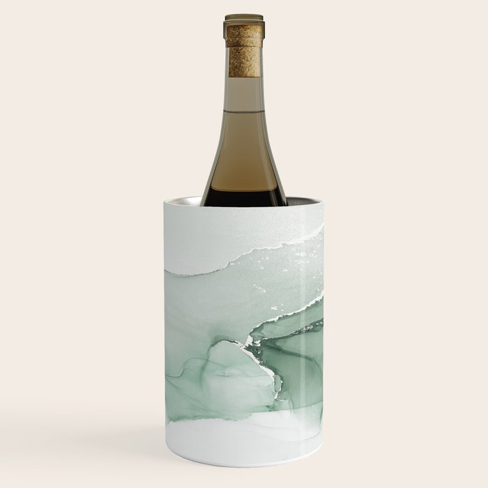 Abstract Sage Green Art Print By LandSartprints Wine Chiller Gallery Image 1