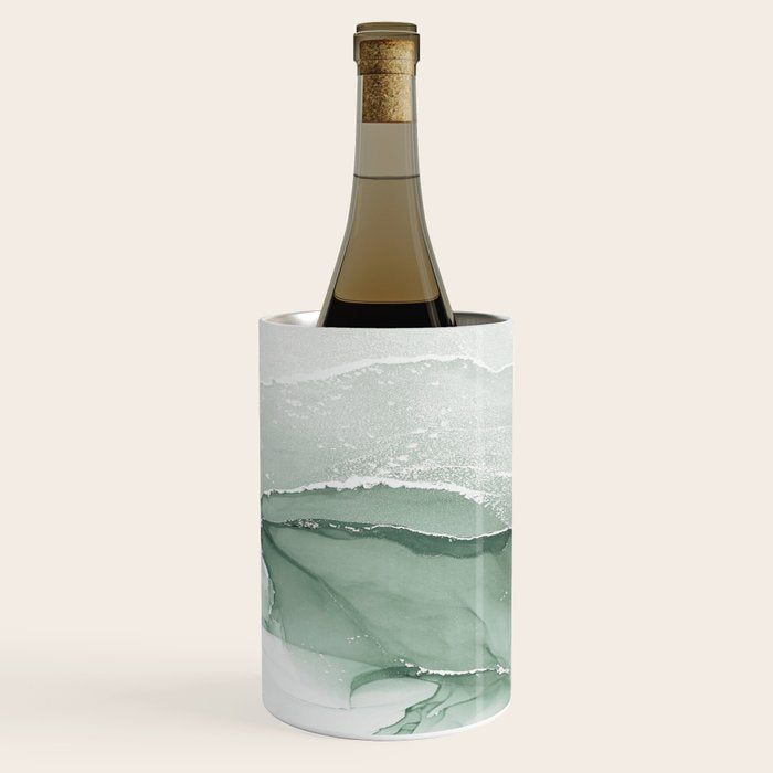 Abstract Sage Green Art Print By LandSartprints Wine Chiller Gallery Image 3