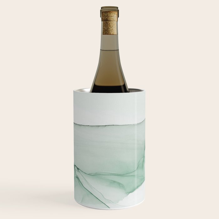 Abstract Sage Green Art Print By LandSartprints Wine Chiller Gallery Image 2