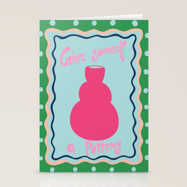Give yourself a pottery Stationery Card Gallery Image 2