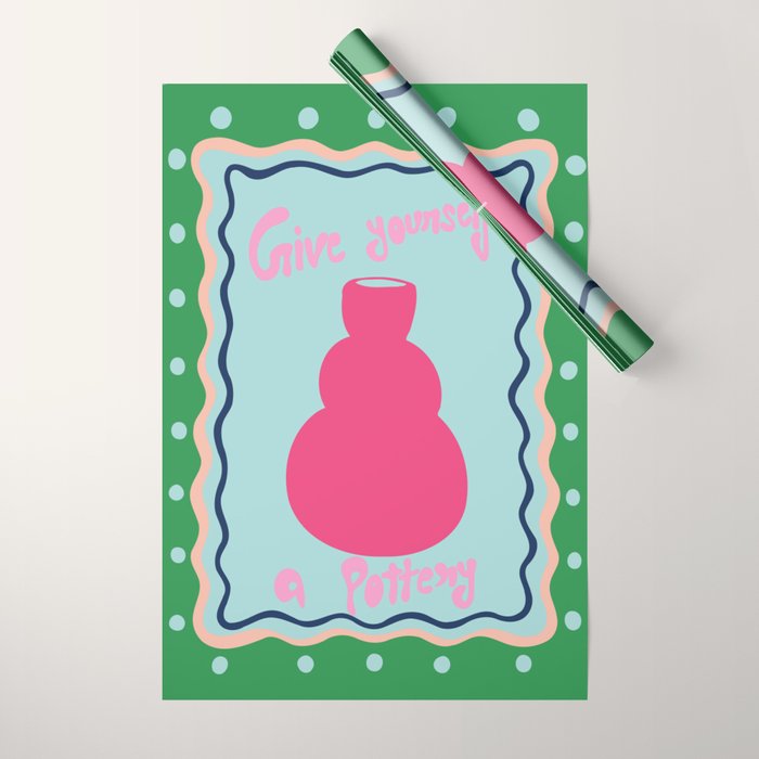 Give yourself a pottery Wrapping Paper Gallery Image 1
