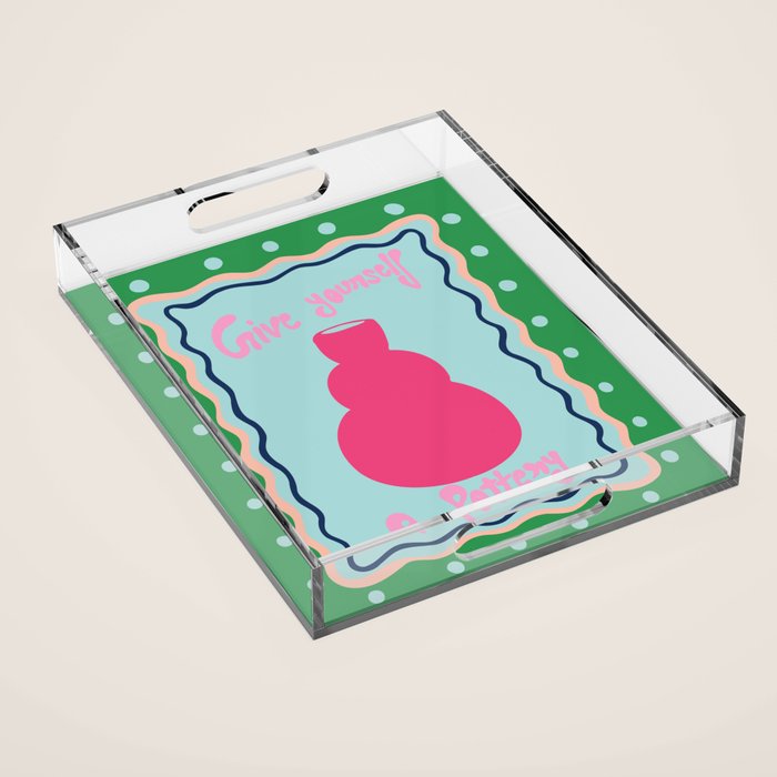 Give yourself a pottery Acrylic Tray Gallery Image 1