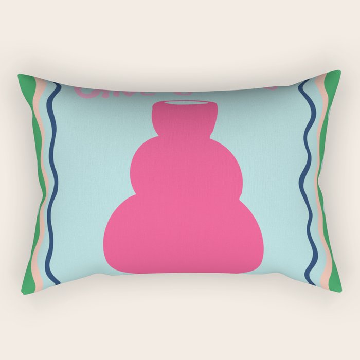 Give yourself a pottery Rectangular Pillow Gallery Image 1