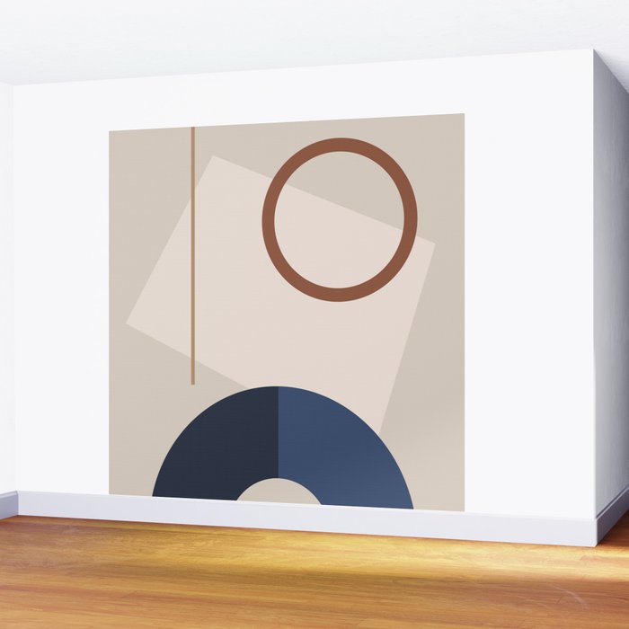 Minimal Geometric Shapes 72 Wall Mural Gallery Image 2