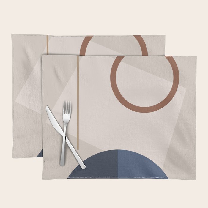 Minimal Geometric Shapes 72 Placemat Gallery Image 1