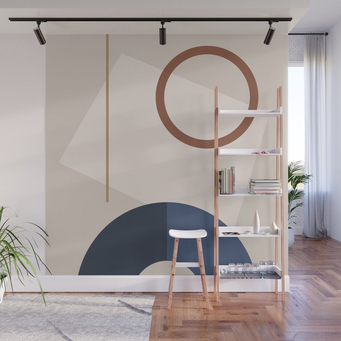 Minimal Geometric Shapes 72 Wall Mural Gallery Image 1