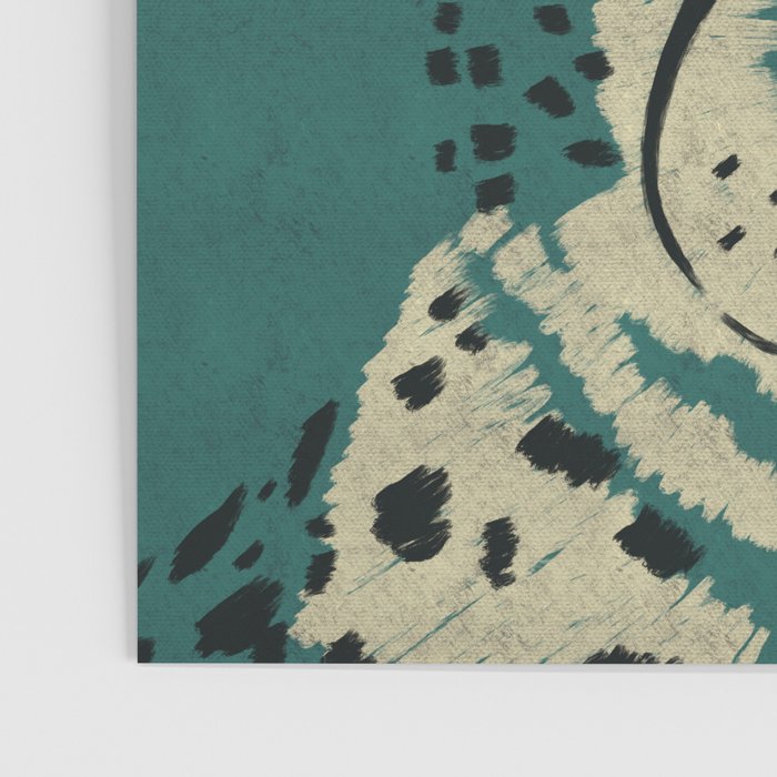 Majestic Cheetah - Bold Wildcat Design with Teal Background Poster Gallery Image 3