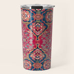 Bakhtiari West Persian Rug Print Travel Mug Gallery Image 1