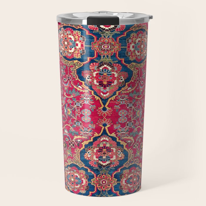 Bakhtiari West Persian Rug Print Travel Mug Gallery Image 1