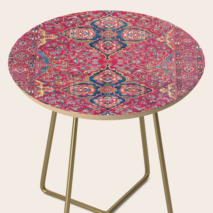 Bakhtiari West Persian Rug Print Side Table Gallery Image 2