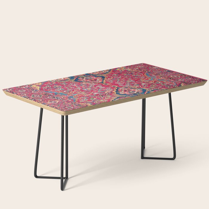 Bakhtiari West Persian Rug Print Coffee Table Gallery Image 1