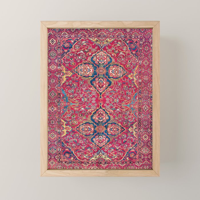 Bakhtiari West Persian Rug Print Mini Art Print Gallery Image 1