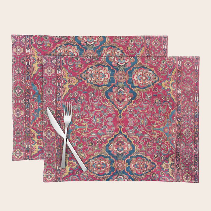 Bakhtiari West Persian Rug Print Placemat Gallery Image 1