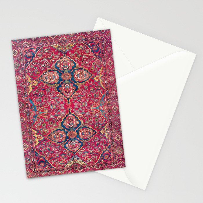 Bakhtiari West Persian Rug Print Stationery Card Gallery Image 2